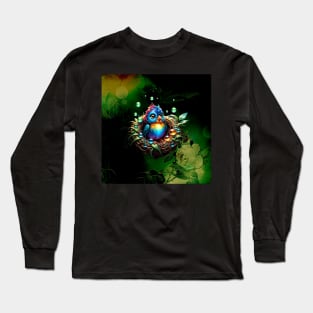 Colorful fantasy bird. Long Sleeve T-Shirt